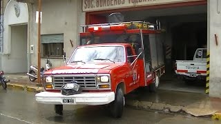 Toque y salida del móvil 3  Bomberos Voluntarios de Rojas [upl. by Adhamh]