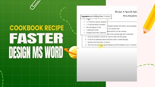 Designing Your Cookbook Layout Tips and StepbyStep Guide for Creating Engaging Recipes [upl. by Chrissa147]