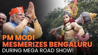 PM Modi Mesmerizes Bengaluru during Mega Road Show [upl. by Jago]