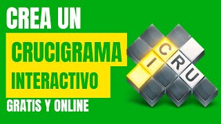 Cómo hacer un crucigrama en Educaplay  Tutorial Crear juegos interactivos y actividades en línea [upl. by Ahsaekal]