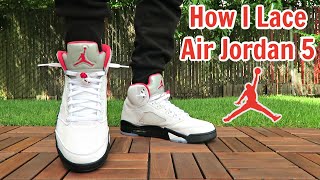 How I Lace My Air Jordan 5 [upl. by Threlkeld]