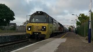 70 806 Up platform Monifieth on the Cement Empties07062022 [upl. by Moriyama]