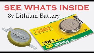 See whats inside 3v Lithium Coin Cell Battery [upl. by Aihcsrop655]