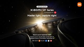 Xiaomi 14T Series Launch  27 September 2024 [upl. by Boyes790]