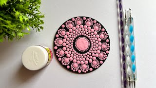 Single Color Dot Mandala Painting  Dot Mandala Art  Dotting Art [upl. by Jr]