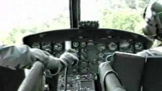 Bell UH1H Nap of the Earth flight training [upl. by Yelsgnik502]