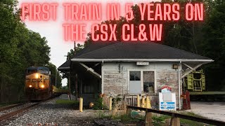 First Train on The CSX CLampW Sub in 5 Years  A Full Line Chase  782022 [upl. by Puett]