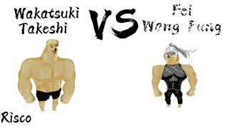 wakatsuki Takeshi vs Fei Wang Fang in a nutshell [upl. by Burwell]