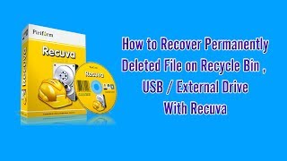 Recuva ★Demo★  Recover permanent deleted file with Recuva [upl. by Obara734]