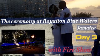 Day 3 at Royalton Blue Water Resort in Montego Bay Jamaica The Ceremony VLOG wedalife [upl. by Lurlene]