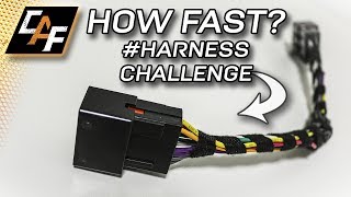 How quick can I wire a harness harnesschallenge [upl. by Flss]