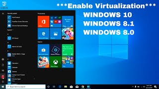 How to enable Virtualization VTx in Bios Windows 10  NEW [upl. by Bruis]