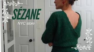 Sézane review TRY ON  Come to the NYC store with me  SEZANE Fall 2024 [upl. by Cathrine119]