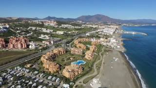 Spain  Andalusia  campground quotCamping Bellavistaquot near Manilva  birdview [upl. by Ajiak]