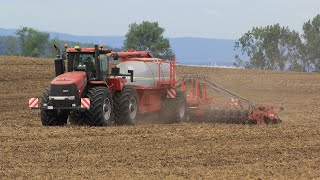 Case IH Steiger 450 HD with Horsch Pronto 8SW at Klostergut Winningen in Germany  Take I [upl. by Cammie]