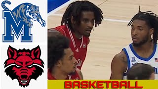 ARKANSAS ST vs 16 MEMPHIS Basketball Game Full Highlights 2024 [upl. by Kizzie]