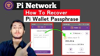 How to recover pi wallet passphrase  Pi Network [upl. by Harte]