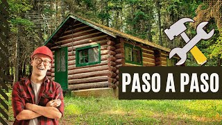 Construcción de Cabaña en el Bosque Un Refugio Rústico en Armonía con la Naturaleza [upl. by Twyla]