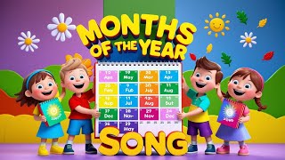 Months Of The Year Song  Song For Kids amp Preschool  Edle Doodles [upl. by Adnuhs314]