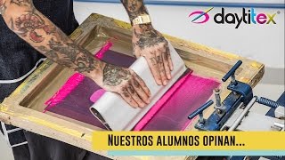 Curso de Serigrafía Textil Profesional en Daytitex  En línea y presencial [upl. by Nwahsyar484]