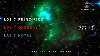 LOS 7 PRINCIPIOS  LOS 7 CHAKRAS  LAS 7 NOTAS  777HZ 👽 Frecuencia Arcturiana  Vivi Pedraglio [upl. by Melinda696]