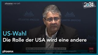 AtlantikBrücke Sigmar Gabriel zur Ausgang der USWahl  06112024 [upl. by Endo151]