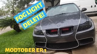 BMW e90 Fog Light delete MODTOBER ep1 [upl. by Aynotan600]