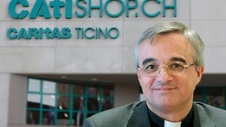 Mons Valerio Lazzeri in visita a Caritas Ticino [upl. by Konrad]