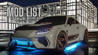 MY 2022 WIDEBODY BRZ  GR86 FULL BUILD LIST [upl. by Faus]