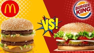 McDonalds Big Mac vs BK Whopper [upl. by Kathi438]