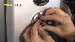 Thermostatic Shower Valve  Installation in a Steam Shower or Shower Cabin [upl. by Hseyaj769]