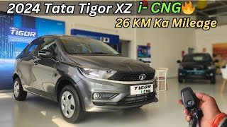 2024 Tata Tigor XZ CNG Full Detailed Review ♥️ Price amp Features Aab Bari Hai Tigor Ki Facelift [upl. by Cammie847]