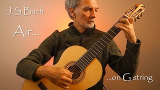 JS Bach Air on the G string BWV 1068 classical guitar [upl. by Ayrotal]