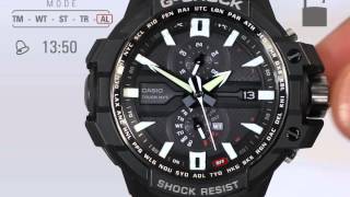 Tutoriel  Régler lalarme sur une GShock GWA1000 [upl. by Manville]