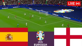 Spain vs England LIVE Final Euro Cup 2024 Germany Full Match  Simulation Video Games [upl. by Ambros807]