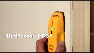 Zircon StudSensor HD35 Edge Finding Stud Finder with WireWarning Detection [upl. by Wendt]