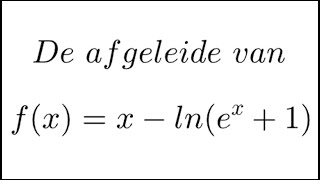 Een quotlnfunctiequot differentiëren met de kettingregel [upl. by Nosreme]