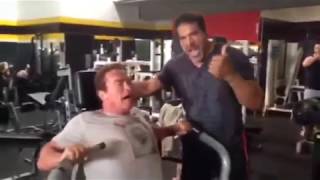 Lou Ferrigno amp Arnold  Pumping Iron  Golds Gym Venice Beach [upl. by Sloane358]