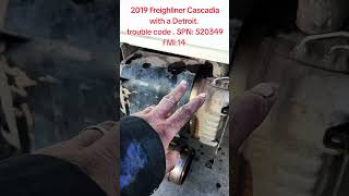 2019 Freighliner Cascadia Check engine Code SPN520349 FMI14 [upl. by Aleka]