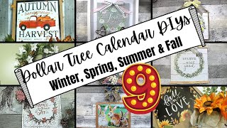 Dollar Tree Calendar DIYs  Budget Friendly Ideas [upl. by Neufer]