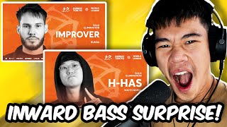 SXIN Reacts  HHas 🇰🇷 amp IMPROVER 🇷🇺  GBB 2023 WORLD LEAGUE  Solo Elimination [upl. by Dualc]