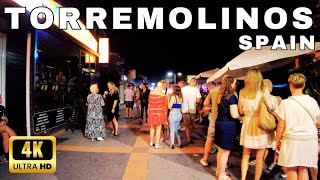 🇪🇦4K TORREMOLINOS Spain La Carihuela Nightlife Summer 2023  Costa del Sol Málaga [upl. by Esenwahs123]