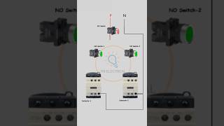 Contactor interlock Circuit and Wiring Diagram shorts [upl. by Pelagias]