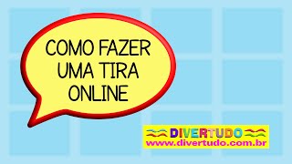 Site de Fazer Histórias em Quadrinhos  Como fazer tiras online [upl. by Shrier]