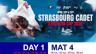 Strasbourg Cadet European Cup 2022  Day 1  Mat 4 [upl. by Udella]