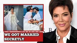 Kris Jenner and Corey Gamble get married secretly [upl. by Yarg]