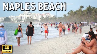 Naples Beach  Naples Florida Walking Tour [upl. by Pickar]