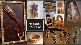 Ideas de Reciclaje de corchos de botellas de vinoCork DIY Ideas [upl. by Lledo]