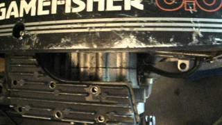 3 HP Gamefisher Outboard by Sears EXHAUST MUFFLER carbon cleanout repair [upl. by Maitilde]