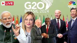 G20 Summit LIVE World Leaders Meet at G20 Opening Ceremony  PM Modi  G20 in Rio de Janeiro  N18G [upl. by Delila]